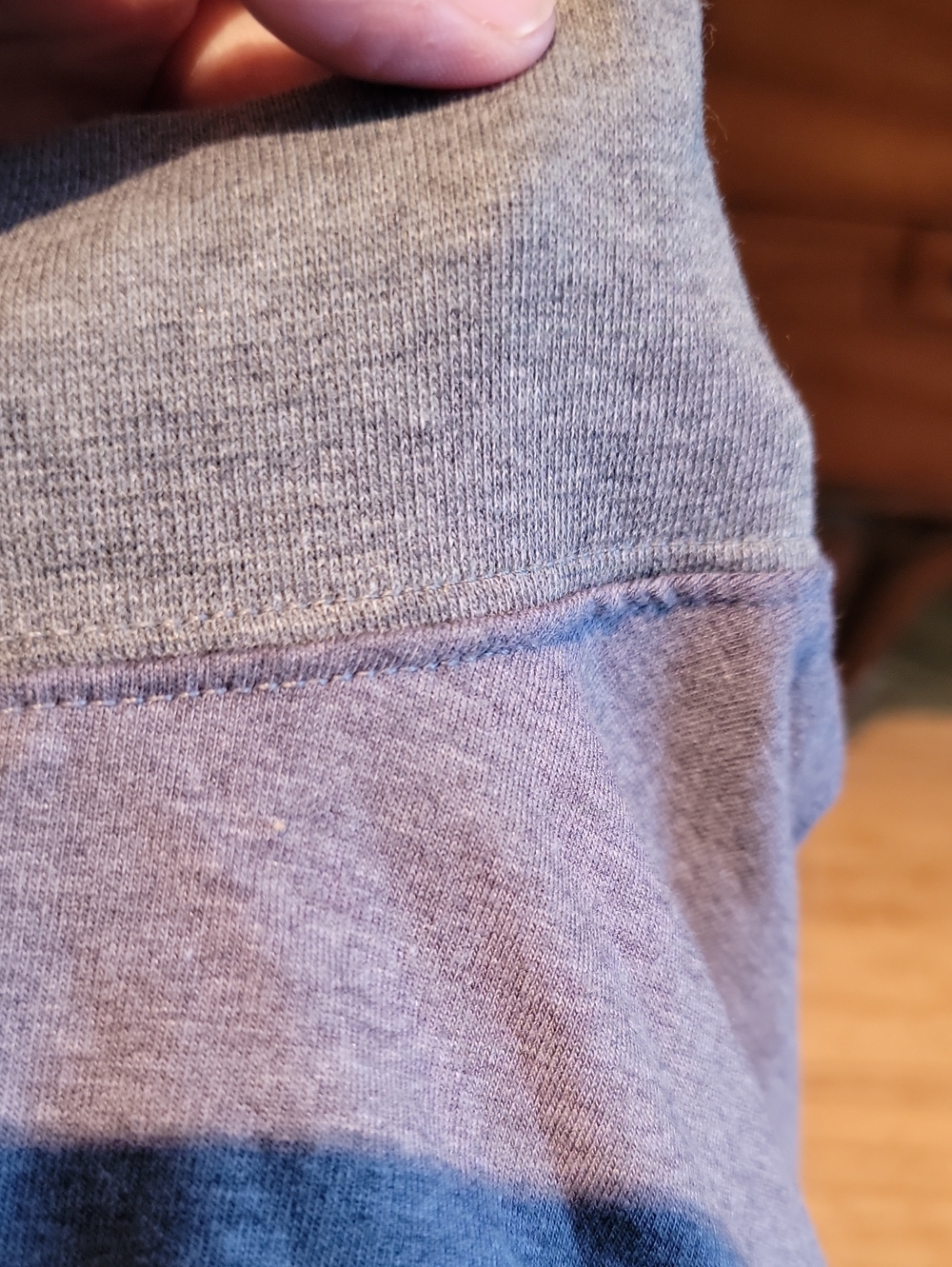 Long-Sleeve Mock Neck Sweater in Heather Gray - Picture 6 of 7